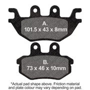 EBC Brakes Off Road Motorcycles TT Hybrid Carbon Brake Pad - FA686TT