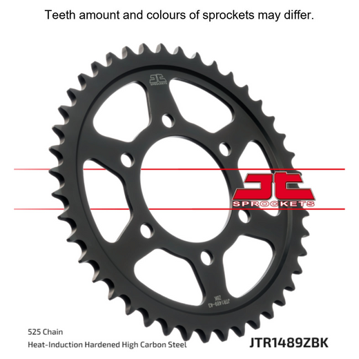 JT Sprocket Black Zinc Rear Sprocket - JTR1489.41ZBK - 525 pitch