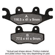 EBC Brakes Scooters organic Brake Pad - SFA484