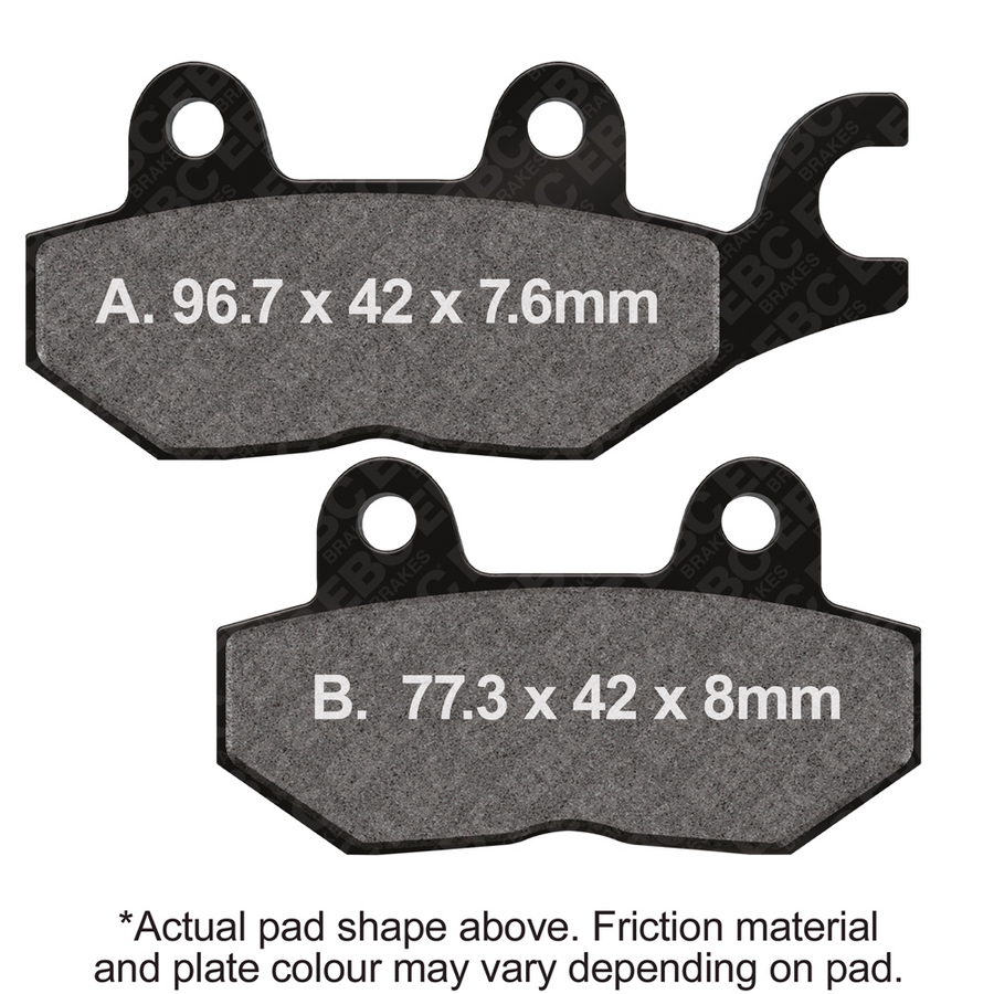 EBC Brakes Off Road Motorcycles Semi-Sintered Brake Pad - FA215V