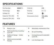 BS Battery Factory charged - BS-BTZ12S SLA