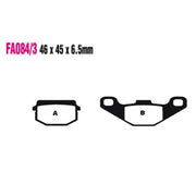 EBC Brakes Off Road Motorcycles TT Hybrid Carbon Brake Pad - FA084/3TT