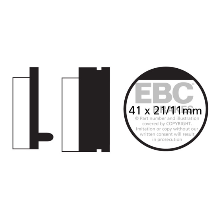 EBC Brakes Motorcycles Organic Brake Pad -  FA052