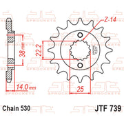 JT Sprockets Front Sprocket - JTF739.15- 530 Pitch