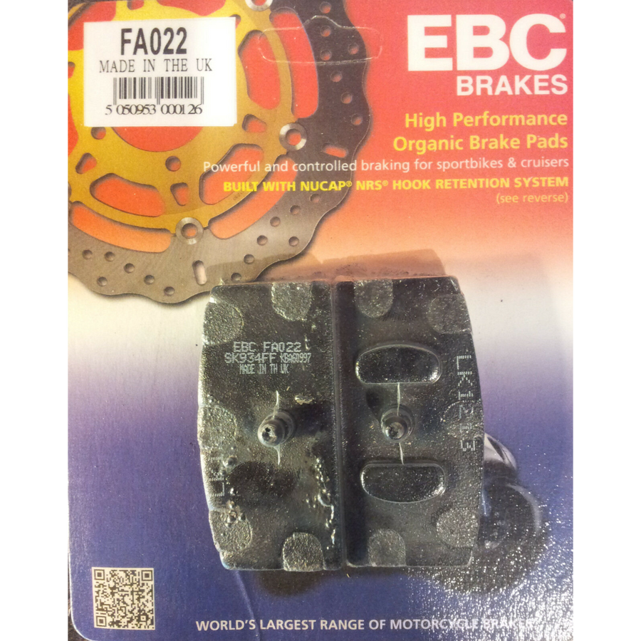 EBC Brakes Off Road Motorcycles Semi-Sintered Brake Pad - FA022V