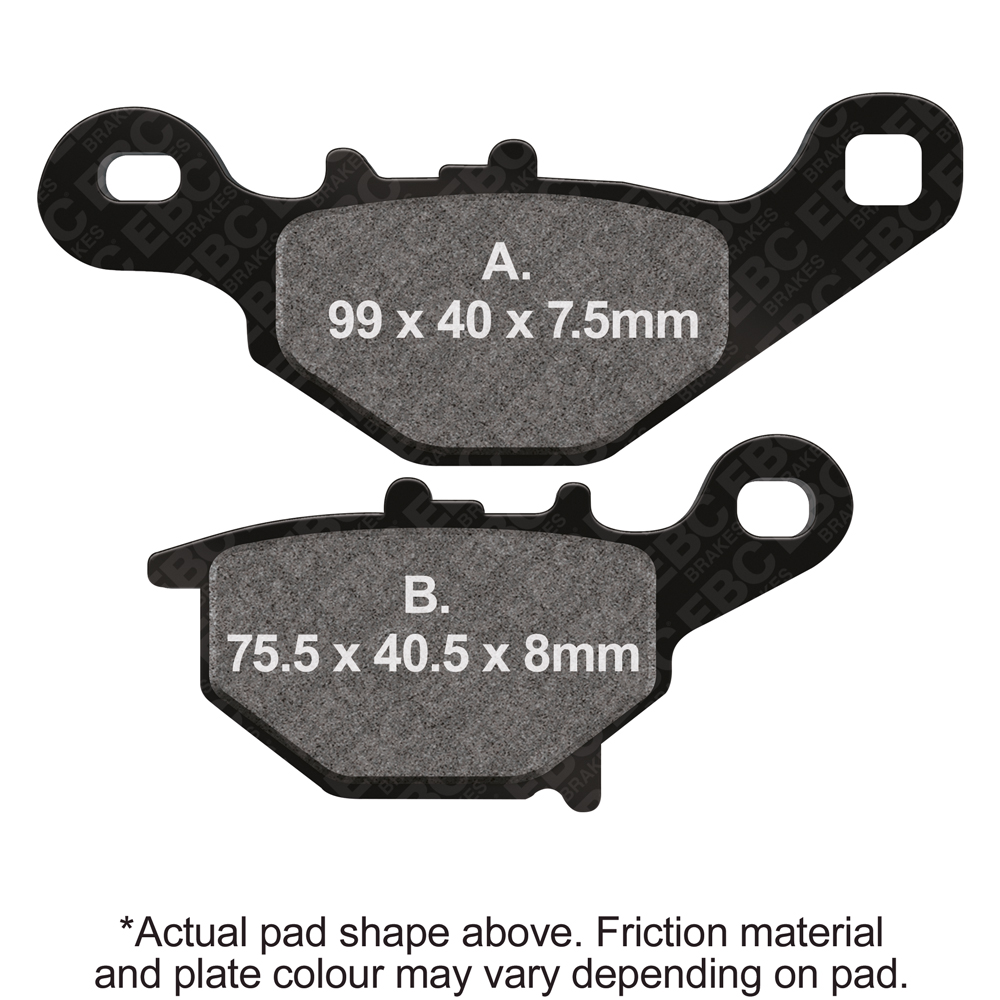 EBC Brakes Off Road Motorcycles TT Hybrid Carbon Brake Pad - FA401TT