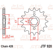 JT Sprockets Front Sprocket - JTF920.15 - 520 Pitch