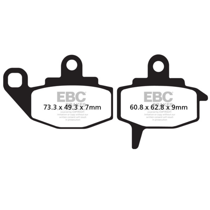 EBC Brakes Off Road Motorcycles Semi-Sintered Brake Pad - FA130V