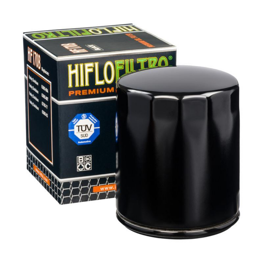 HifloFiltro High-Performance Racing Oil Filter - HF170BRC - Black