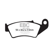 EBC Brakes Off Road Motorcycles TT Hybrid Carbon Brake Pad - FA185TT