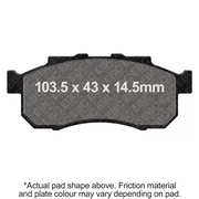 EBC Brakes Off Road Motorcycles TT Hybrid Carbon Brake Pad - FA712TT