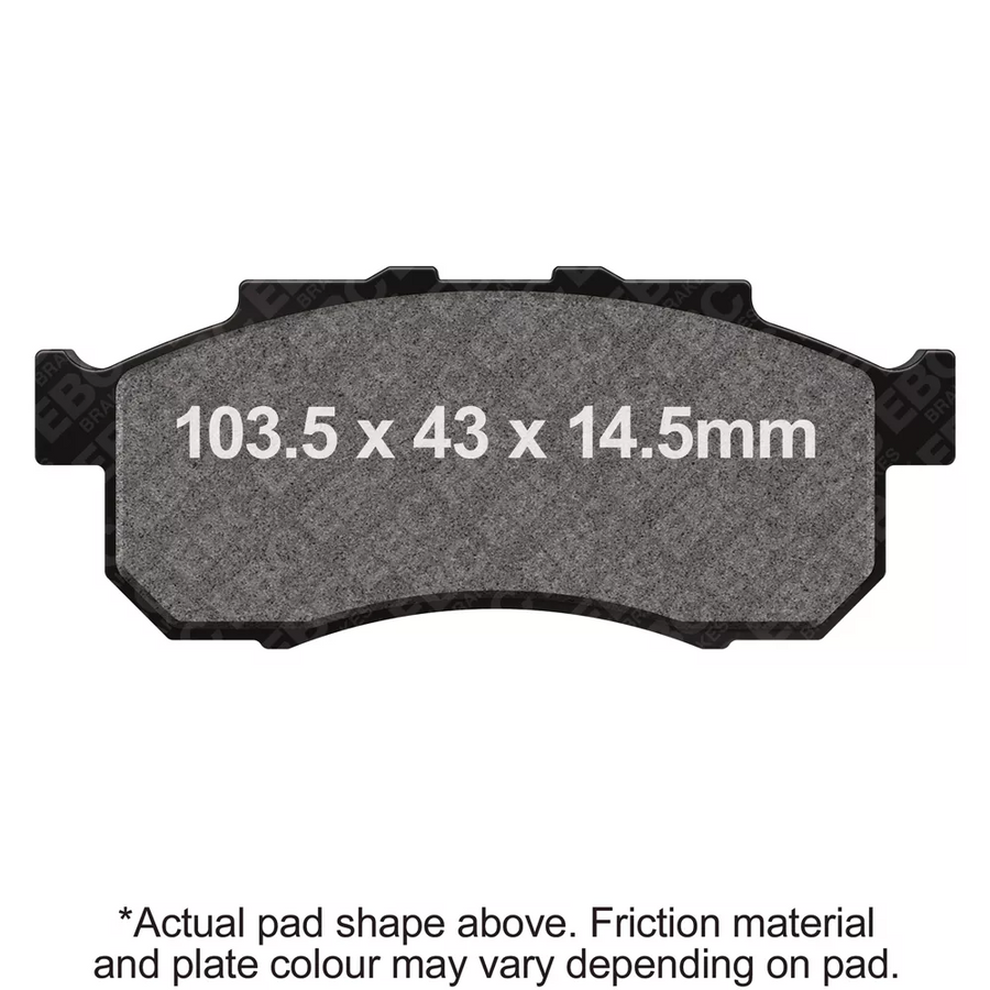 EBC Brakes Off Road Motorcycles TT Hybrid Carbon Brake Pad - FA712TT
