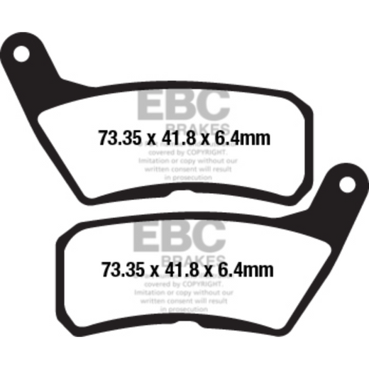EBC Brakes Motorcycles Organic Brake Pad -  FA654