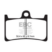 EBC Brakes Scooters Carbon Brake Pad -  SFAC252