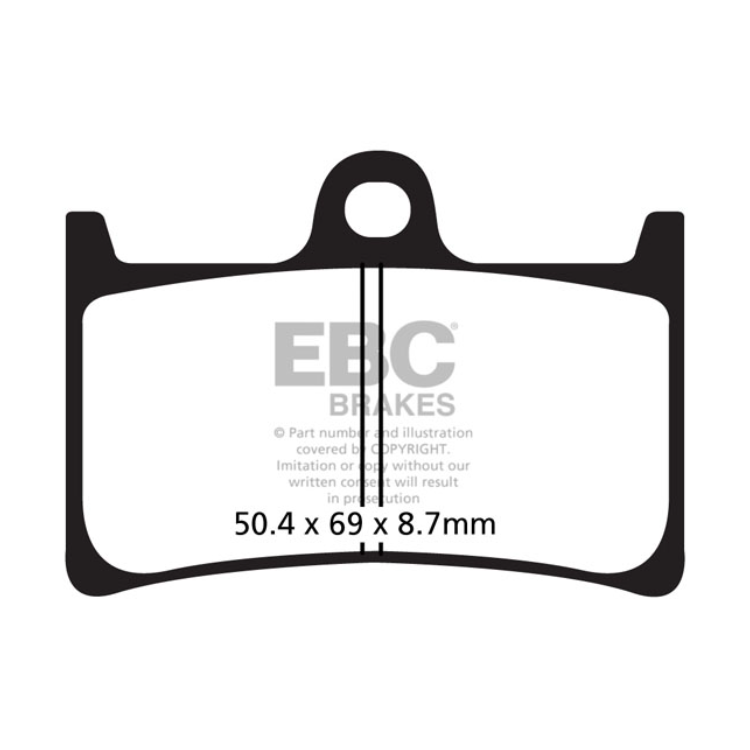 EBC Brakes Scooters Carbon Brake Pad -  SFAC252