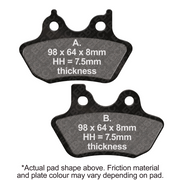 EPFA400HH - EBC EXTREME PRO SINTER BRAKE PADS