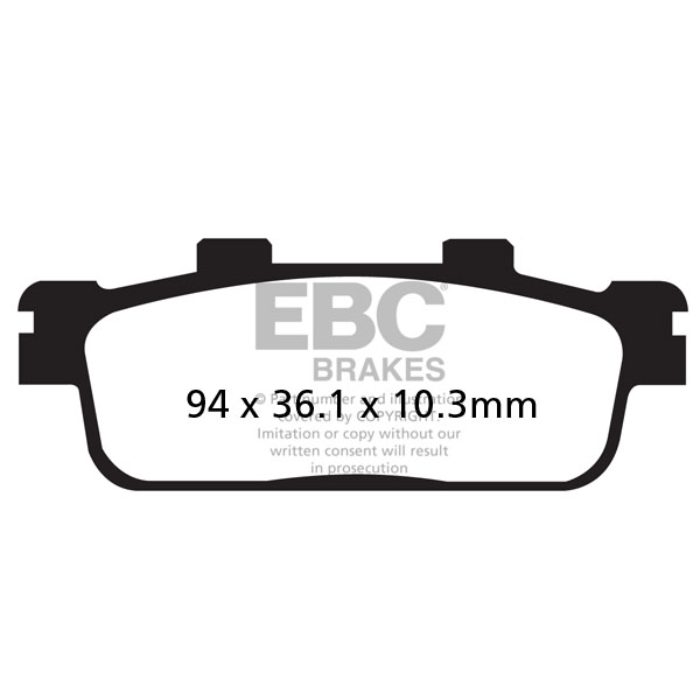 EBC Brakes Off Road Motorcycles TT Hybrid Carbon Brake Pad - FA427TT