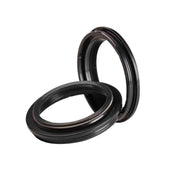 A pair of Ariete fork oil seals with 38.5 x 48 x 7/8.7 measurements, designed for motorcycle or bicycle suspension forks.