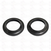 Ariete ARI.126 pair of dust seals, 48 x 58.5/62 x 6/11.5 mm, with Y-1 cap, shown in close-up view.