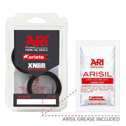 Ariete ARI.162 pair of dust seals measuring 37x50.5x5.6/12.8mm with Y-2 cap for machinery or equipment.