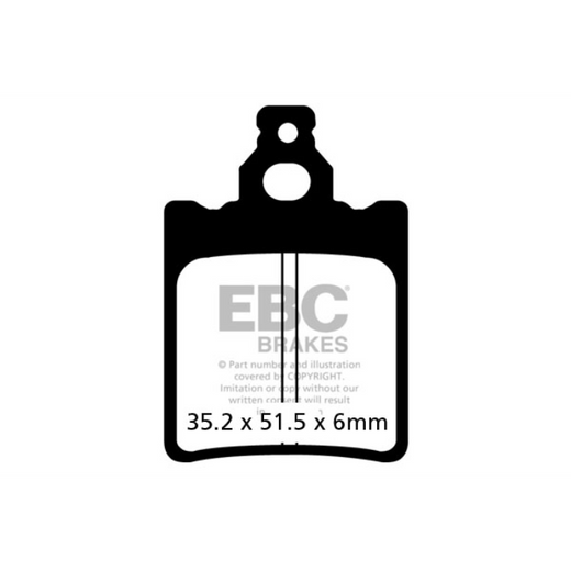 EBC Brakes Off Road Motorcycles TT Hybrid Carbon Brake Pad - FA337TT