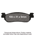 EBC Brakes Scooters HH Slintered Brake Pad -  SFA275HH
