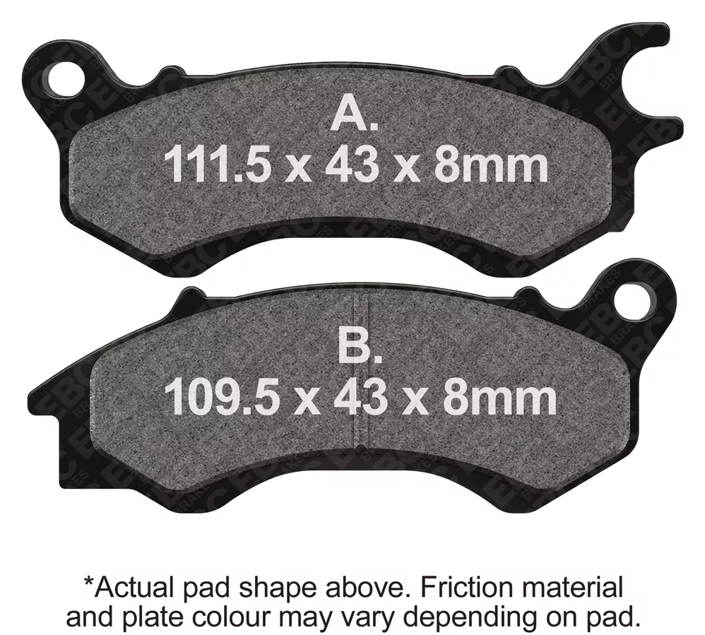 EBC Brakes Scooters HH Slintered Brake Pad -  SFA709HH