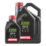Motul 5100 10W40 4T Promo 4 Litres + 1 Litre Free