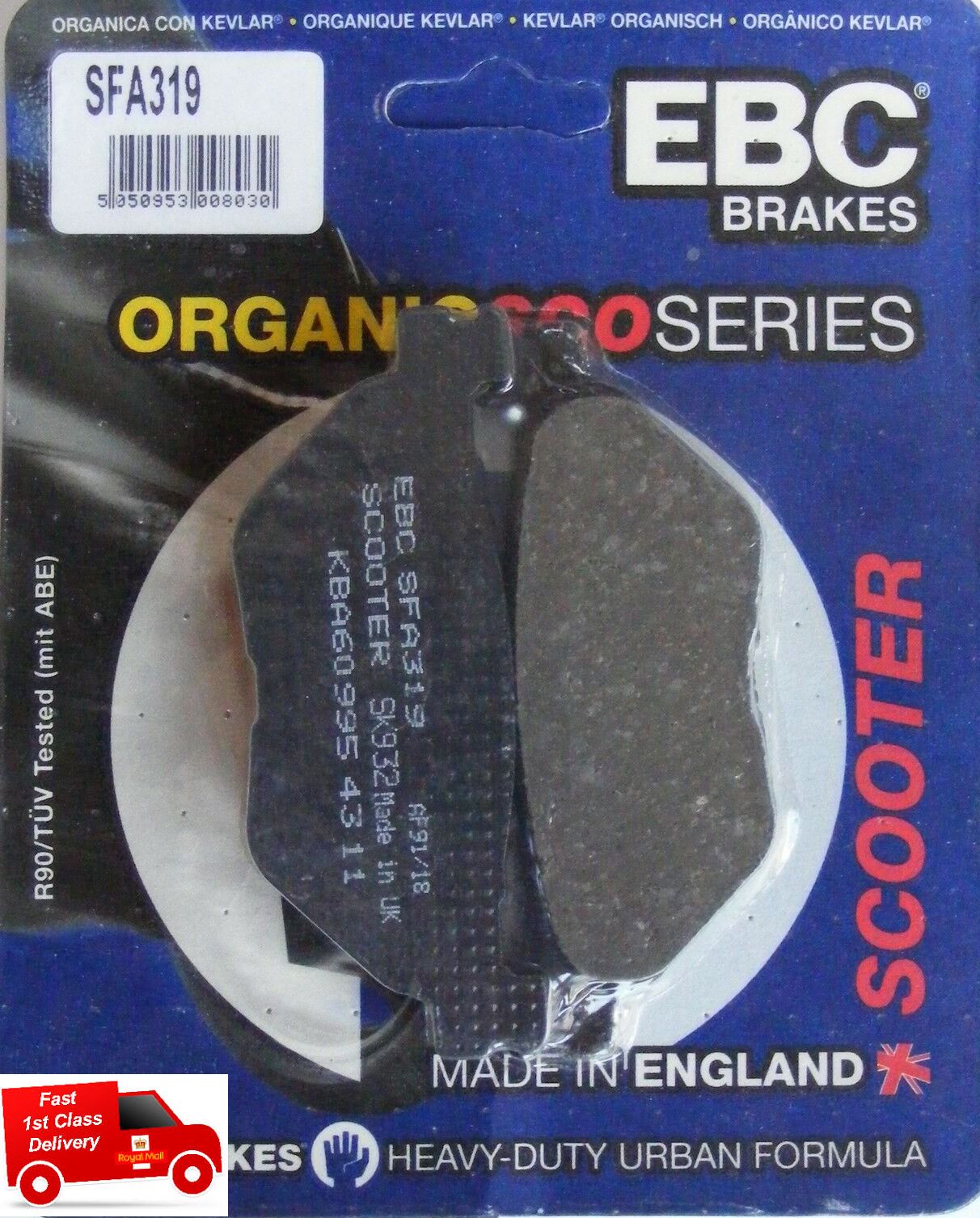 EBC Brakes Scooters organic Brake Pad - SFA319