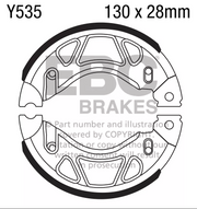 EBC Brakes, Brake shoe - Y535
