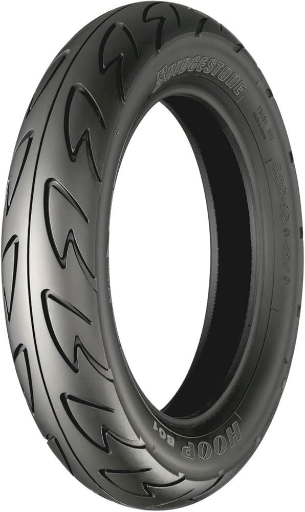BRIDGESTONE 100/90-10 61J HOOP B01 RF TL FRONT OR REAR TYRE