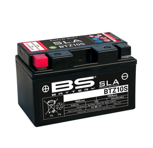 BS Battery BS-BTZ10S SLA factory-charged lead-acid battery, compact and durable for various applications