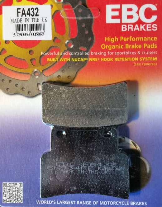 EBC Brakes Motorcycles Organic Brake Pad -  FA432