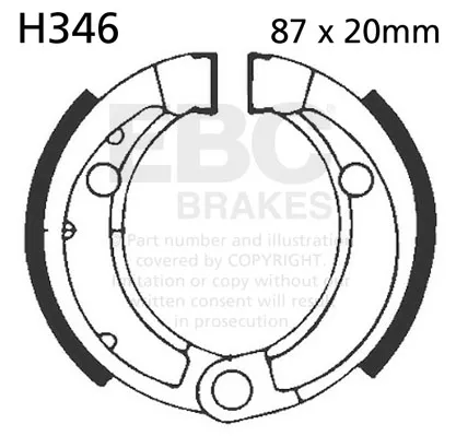 EBC Brakes, Brake shoe - H346