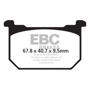 EBC Brakes Off Road Motorcycles Semi-Sintered Brake Pad - FA068V