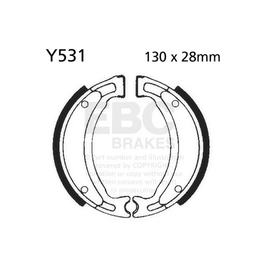 EBC Brakes, Brake shoe - Y531
