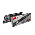 DID  525 Pitch  "ZVMX" Black  Street Super X-Ring  Drive Chain 120 Links Rivet Link 1300cc Max