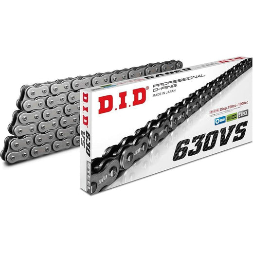 DID  630 Pitch  "V" Steel Street / ATV O-Ring Drive chain 96 Links Clip and Press-fit Link 1200cc Max