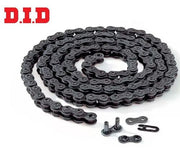 D.I.D 520 Pitch Steel Street Chain with 108 links, split link, designed for 200cc motorcycles, durable and reliable motorcycle chain
