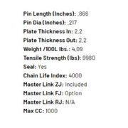 D.I.D 525 Pitch VX Gold and Black Street Pro X-Ring Drive Chain with 122 links and rivet link for motorcycle.