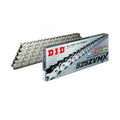 DID  525 Pitch  "ZVMX" Steel Street Super X-Ring  Drive Chain 128 Links Rivet Link 1300cc Max