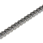 D.I.D Drive Chain 428 108L with split connecting link, heavy-duty motorcycle chain for up to 200cc engines, featuring sprockets.