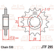 JT Sprockets Front Sprocket - JTF295.15 - 530 Pitch