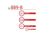 BS Battery Factory charged - BS-BB9-B SLA