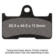 EBC Brakes Off Road Motorcycles TT Hybrid Carbon Brake Pad - FA344TT