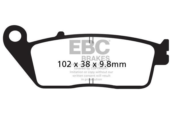 EBC Brakes Scooters HH Slintered Brake Pad -  SFA196HH