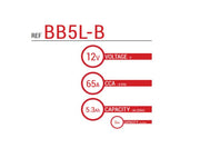 BS Battery Factory charged - BS-BB5L-B SLA