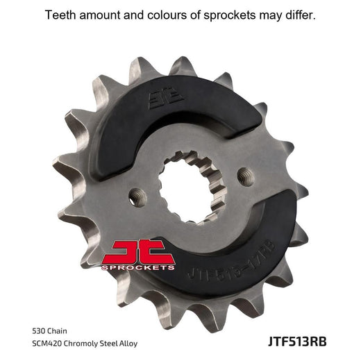JT Sprockets Rubber Cushioned Front Sprocket - JTF513.18RB - 530 Pitch