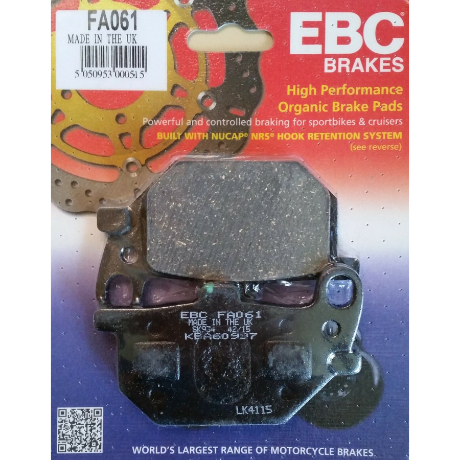 EBC Brakes Motorcycles Organic Brake Pad -  FA061