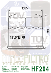 Hiflofiltro Premium Oil Filter - HF204C - Chrome